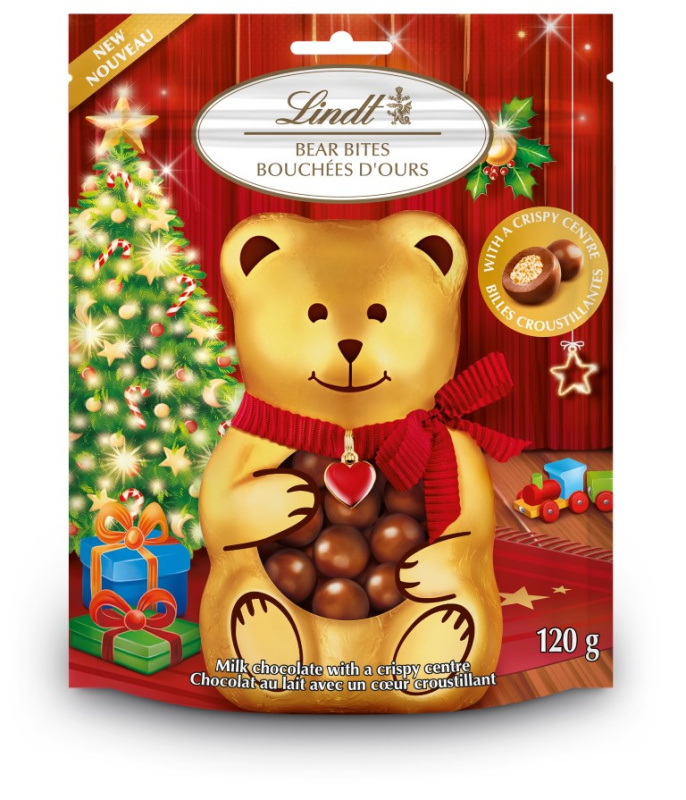 Lindt Mléčná čokoláda s kousky sušenek Teddy 120 g