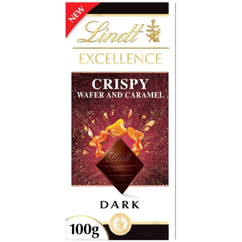 Lindt Čokoláda EXCELLENCE Hořká s oplatkou a karamelem