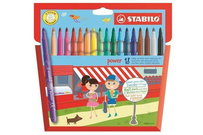 STABILO power 18 ks Sada v kartonovém obalu