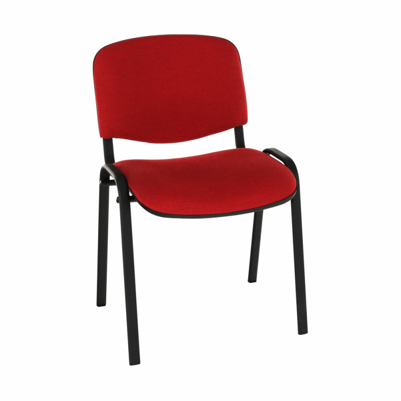 Kancelářská židle, červená, ISO NEW