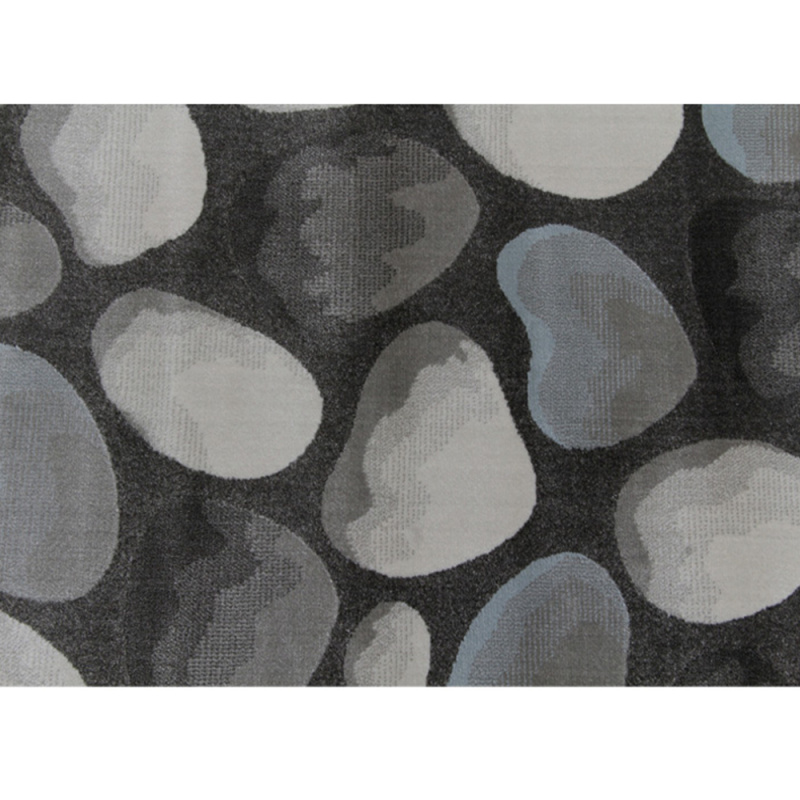 Koberec, šedá / vzor kameny, 160x235, MENGA