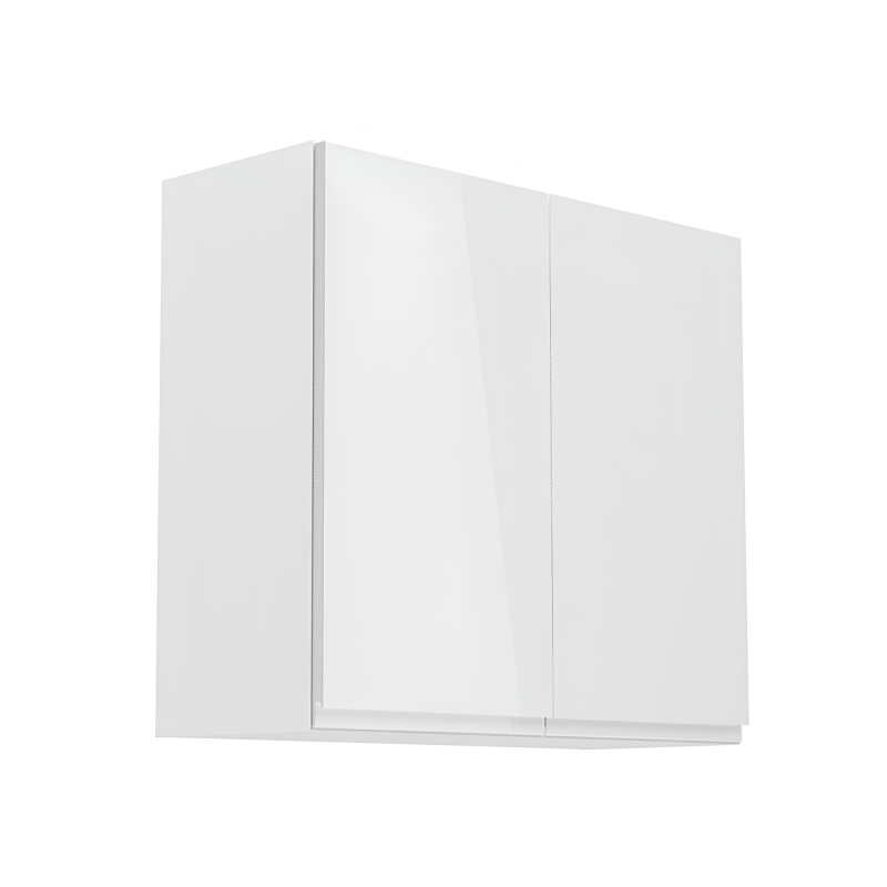 Horní skříňka, bílá / bílý extra vysoký lesk, AURORA G80
