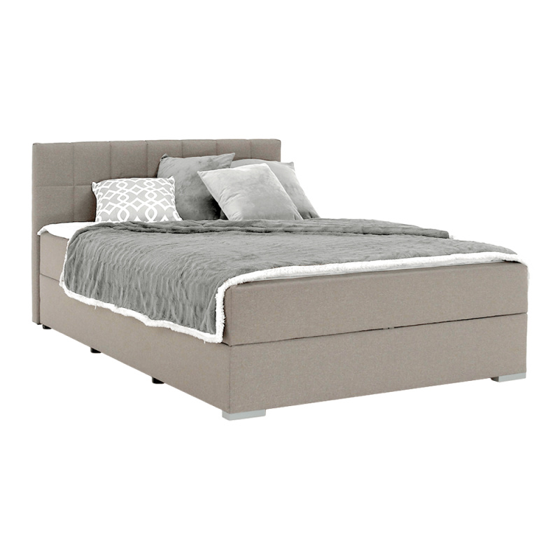 Boxspringová postel 120x200, šedohnědá TAUPE, FERATA TV KOMFORT