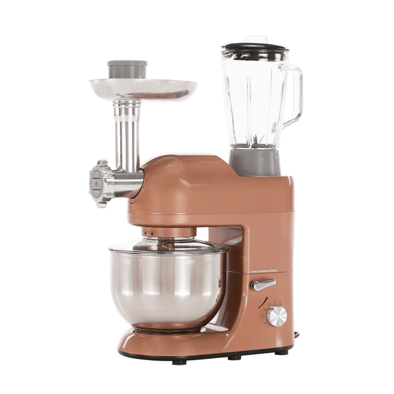 TEMPO-KONDELA KANTE, kuchyňský robot, 1800 W, 5 l, rose-gold zlatá / chrom