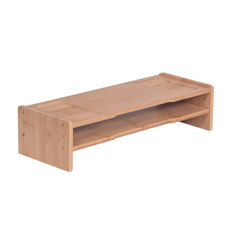 Podstavec pod monitor, bambus, přírodní, ELARO TYP 4