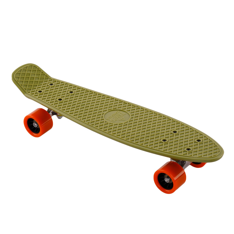 Pennyboard, army zelená / oranžová, TESAL