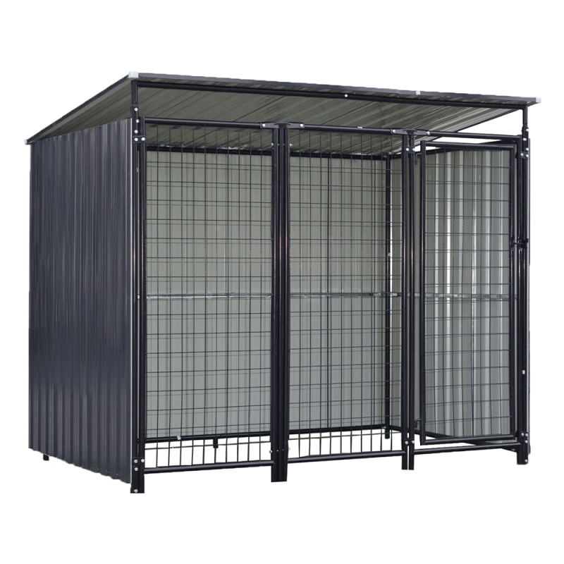 Voliéra pro psa, 191,5x125x148 cm, antracit, DOGNY TYP 2