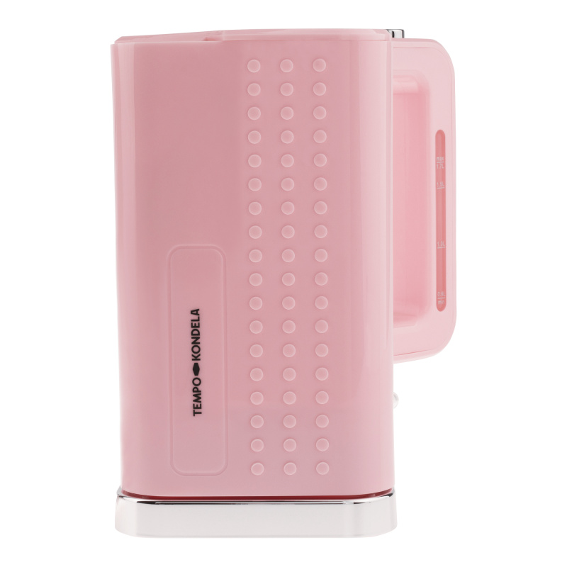 TEMPO-KONDELA DOTS TYP 1, rychlovarná konvice, růžová, 1,7 l