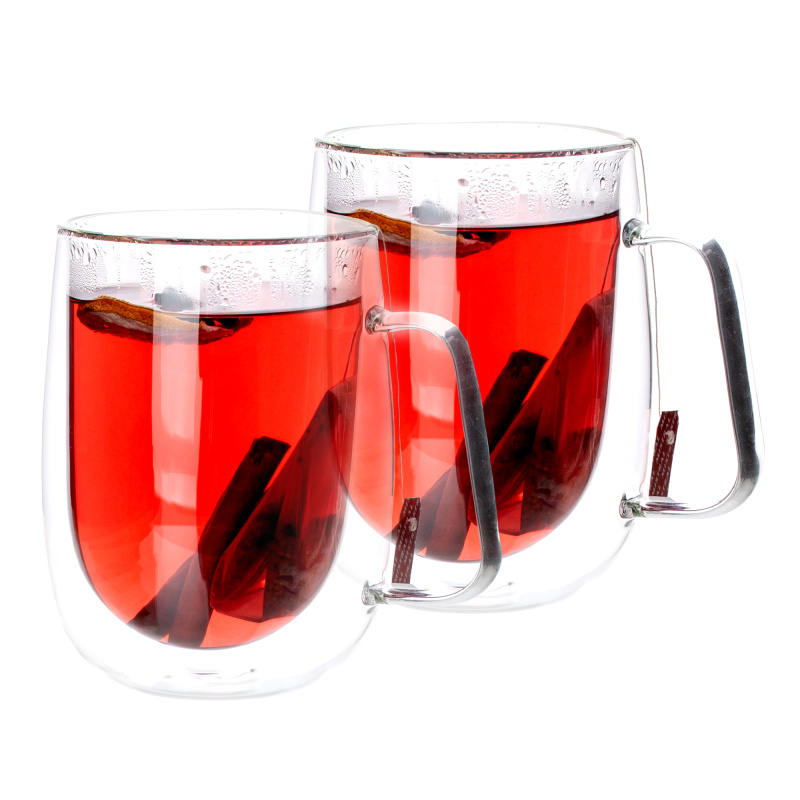 Termo sklenice na čaj, kakao, mléko, 2 ks, 480 ml, HOTCOLDER TYP 26