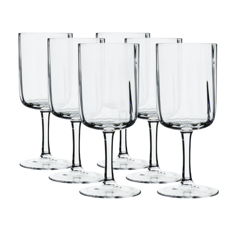 Sklenice na víno, set 6 ks, 370 ml, čirá, GRANITY TYP 2