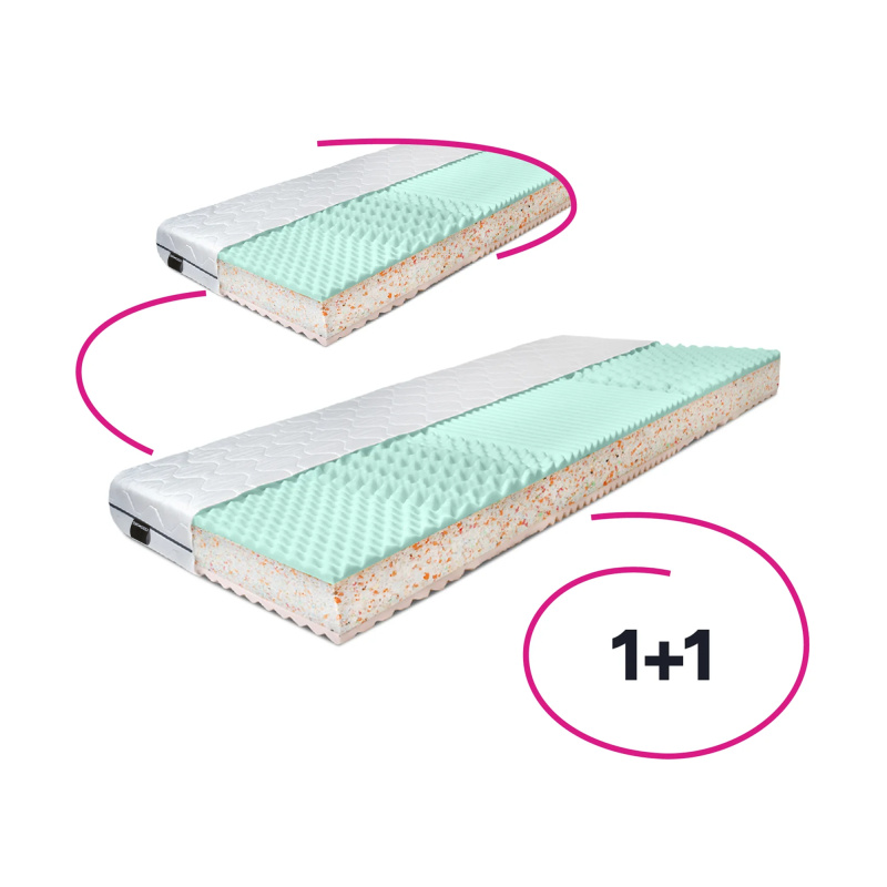Matrace, set 2 ks, 90x200 cm, ALBO LUX NEW