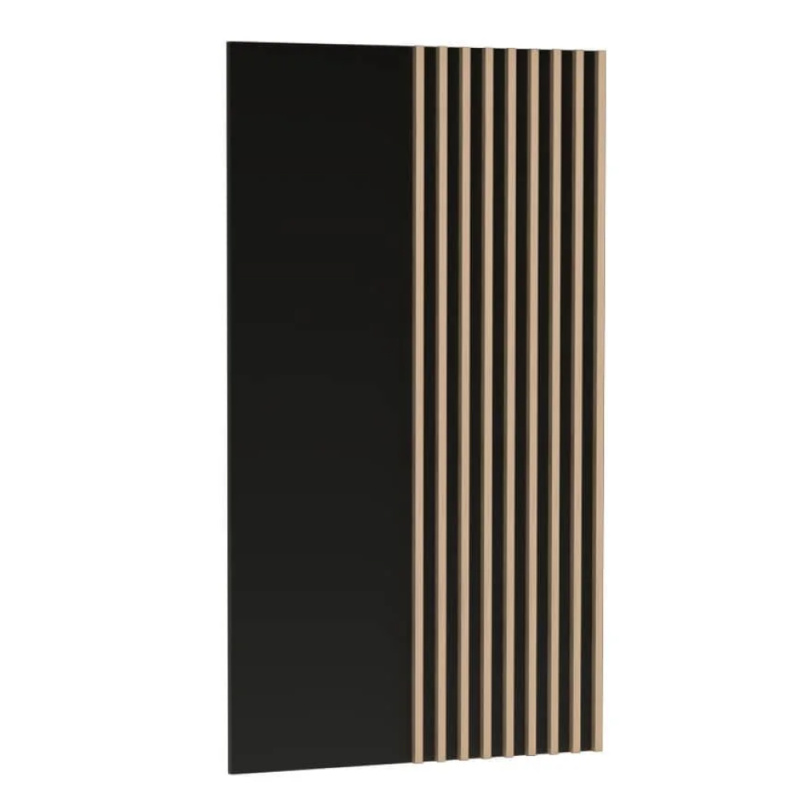 Panel na zeď, dub artisan/černá, KOLI C-10