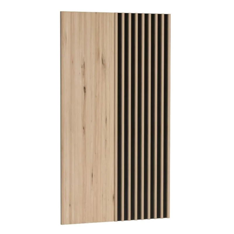Panel na zeď, dub artisan/černá, KOLI C-11
