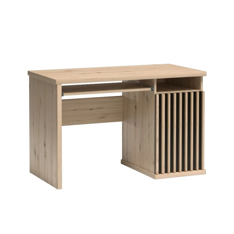 PC stůl, dub artisan/černá, KOLI C-19