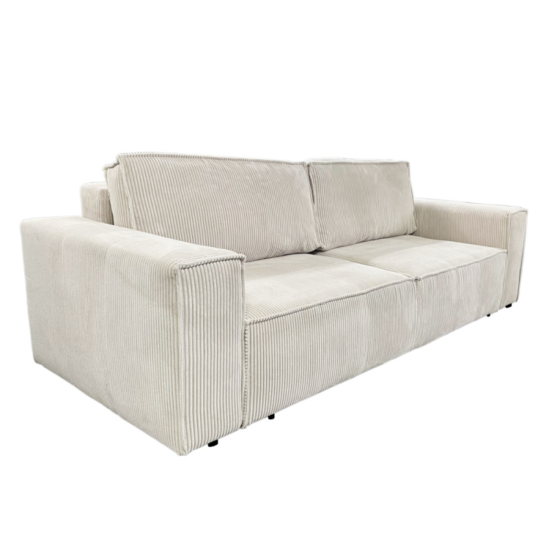 Rozkládací pohovka, béžová, HARPERA BIG SOFA