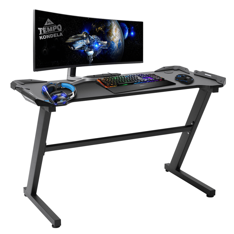 PC stůl/herní stůl, černá, JADIS P3, poškozené zboží