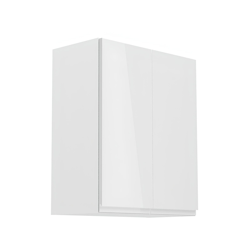 Horní skříňka, bílá/bílý extra vysoký lesk, AURORA G602F P2, poškozené zboží