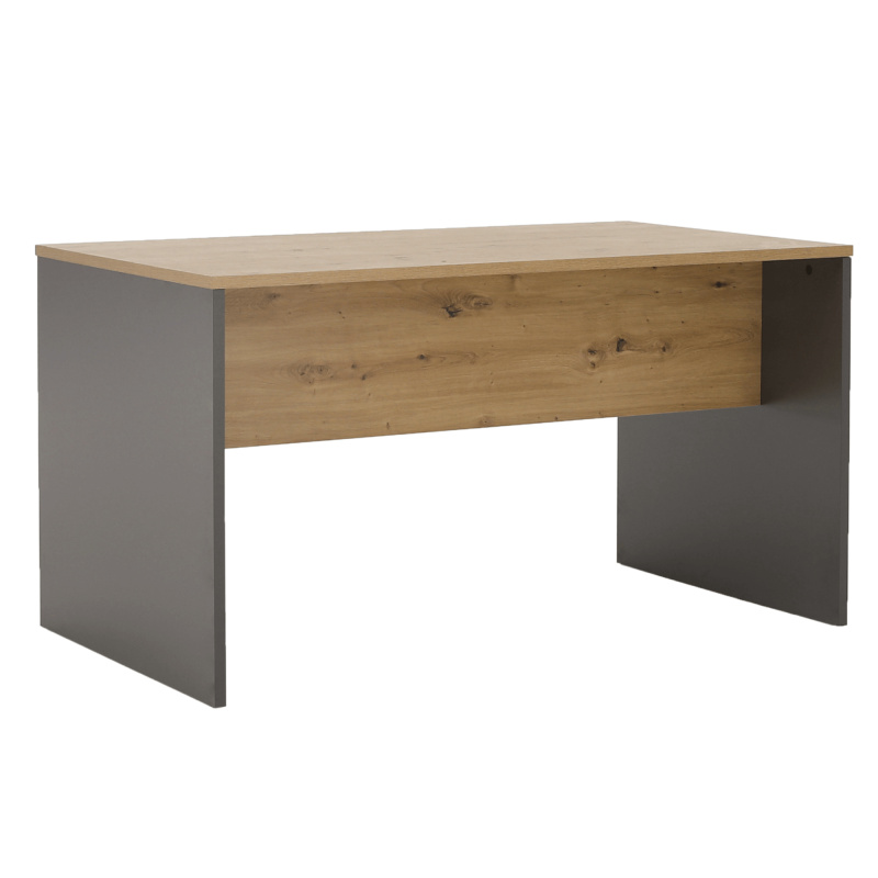 Psací stůl, grafit / dub artisan, RIOMA NEW TYP 16 P1, poškozené zboží