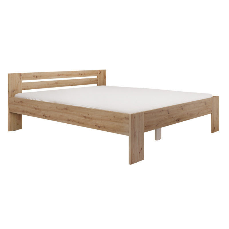 Postel, 180x200, dub artisan, BASIS