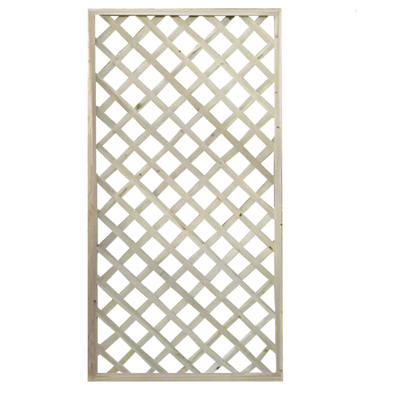 Mřížková zástěna, přírodní, dřevo, 120x183 cm, KALIFE TYP 4