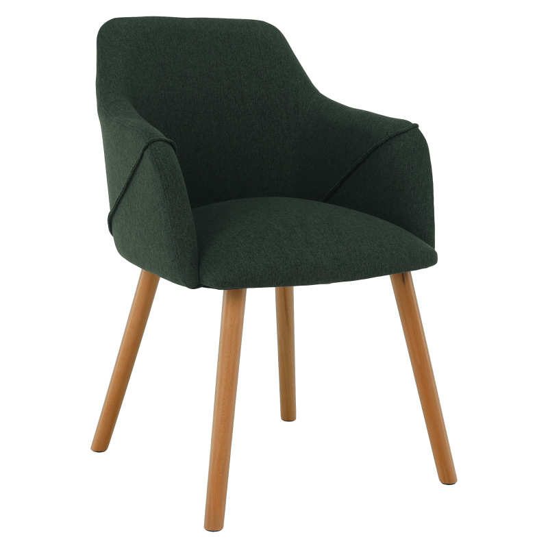 Designové křeslo, zelená/buk, PETRUS RP1, rozbalené zboží