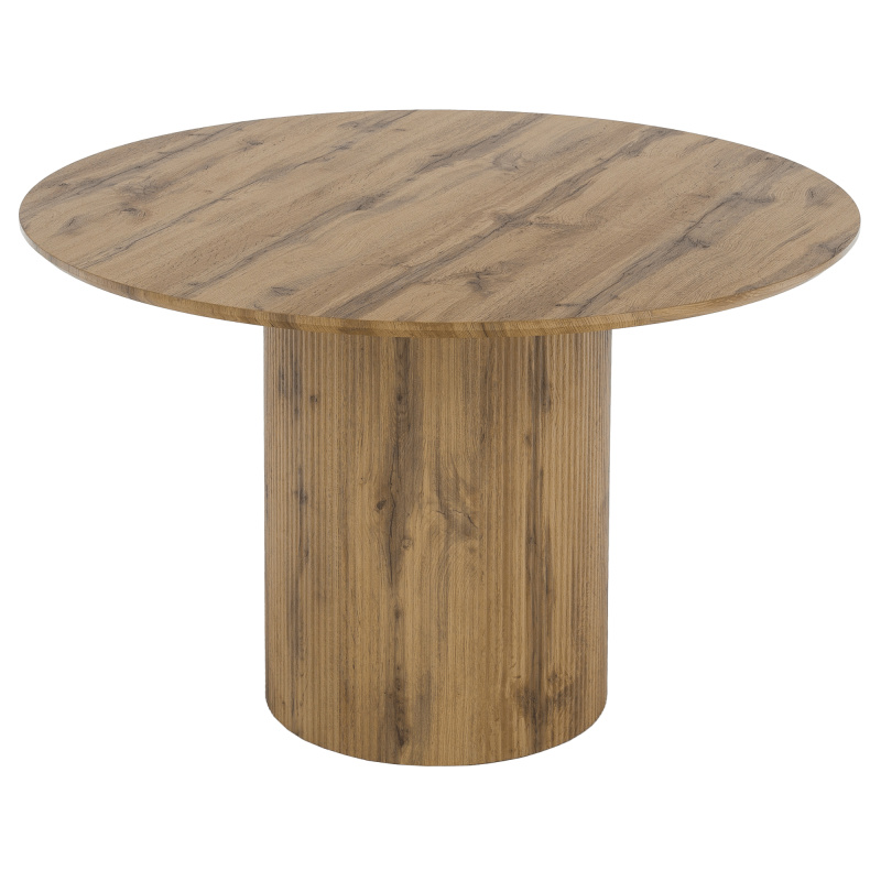 Jídelní stůl, dub, průměr 120 cm, MAHIR TYP 2 RP1, rozbalené zboží