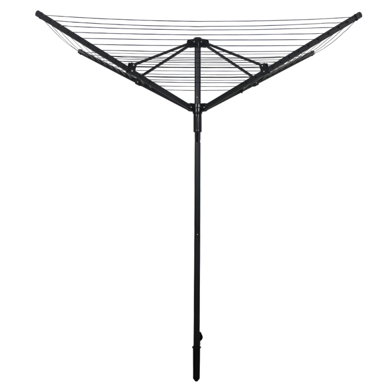 Zahradní sušák na prádlo, černá, 45 m, ROTARY NEW TYP 3