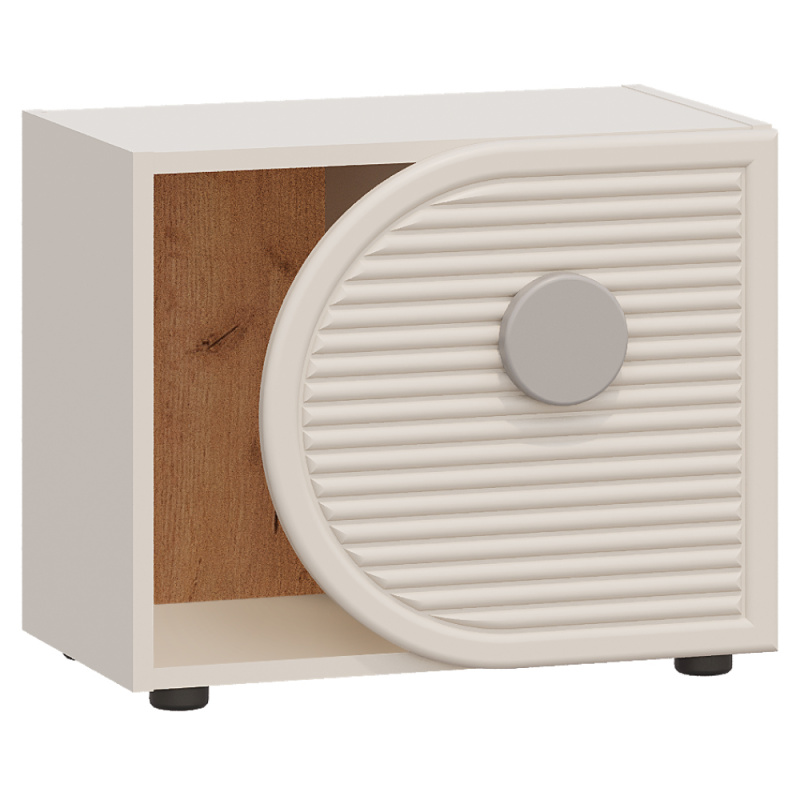 Horizontální regál, kašmír/dub craft zlatý/šedá, PIGA 1D