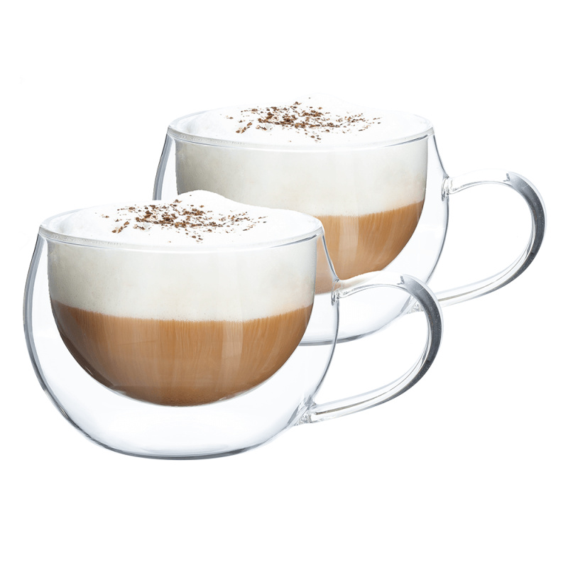 Termo sklenice, set 2 ks, šálek na cappuccino, 280 ml, HOTCOOL TYP 1 R2, rozbalené zboží