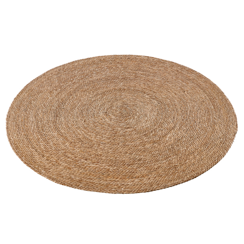 Kulatý koberec, přírodní, mořská tráva, 120 cm, ULAND