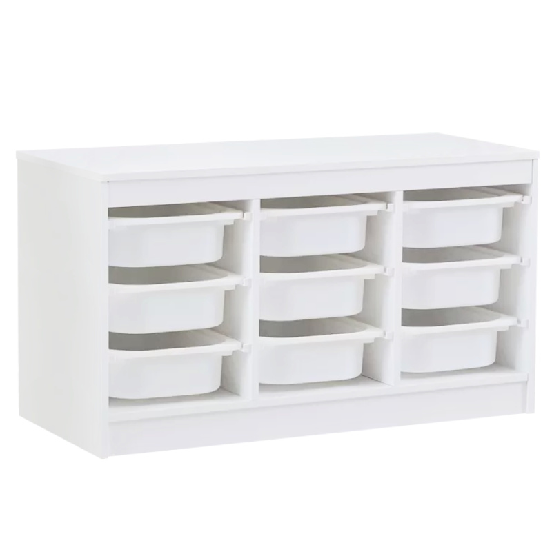 Organizér s úložnými boxy, bílá, TRIMAL RP1, rozbalené zboží