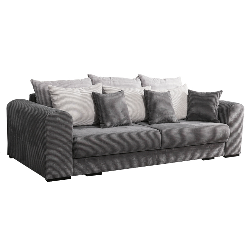 Extra prostorná pohovka, šedá / světle / béžová, GILEN BIG SOFA P3, poškozené zboží