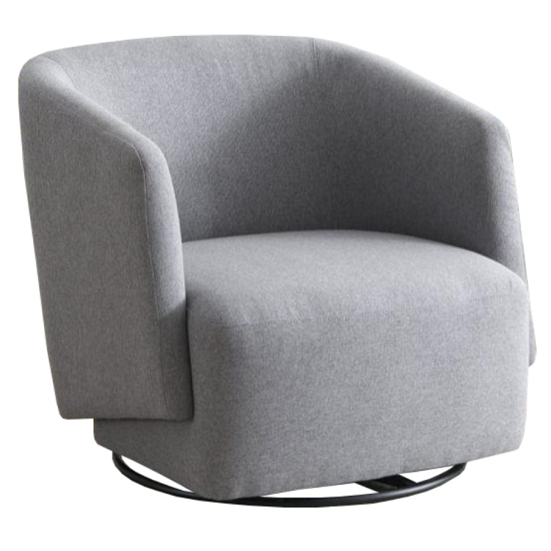 Designové otočné křeslo, šedá, RODON