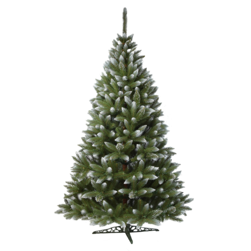 Vánoční stromek se stojanem, posněžený, 180 cm, CHISMA TYP 5