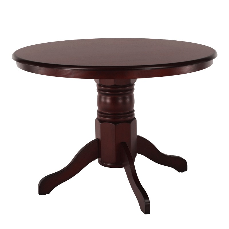 Jídelní stůl, kulatý, kaštan, průměr 106 cm, TABLOS R1, rozbalené zboží
