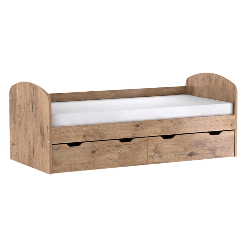 Postel, 90x200, dub lancelot, REA GOLEM NEW