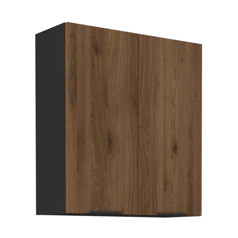 Horní skříňka, ořech okapi/černá, MENZO 80 G-90 2F R1, rozbalené zboží