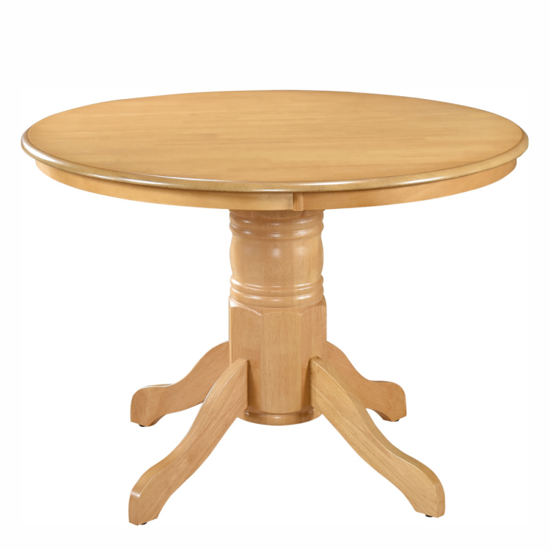 Jedálenský stôl, okrúhly, dub svetlý, priemer 106 cm, TABLOS R1, rozbalené zboží