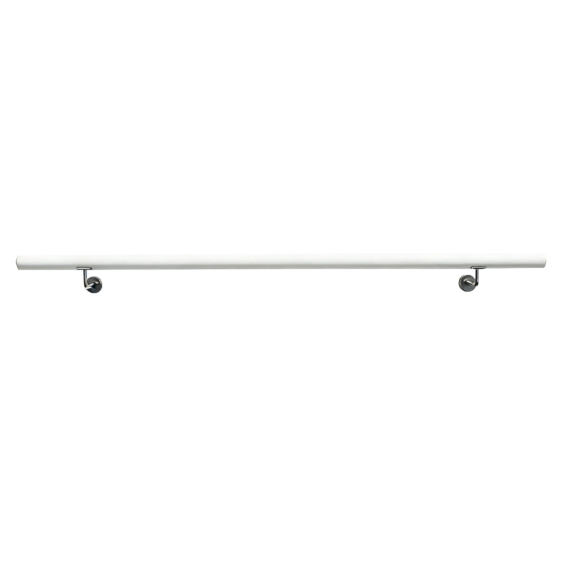 Madlo/zábradlí, masivní dřevo, bílá, 150 cm, MANEL TYP 3