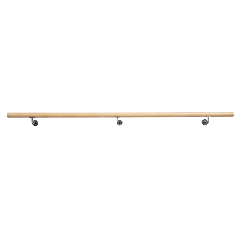Madlo/zábradlí, masivní dřevo, přírodní, 250 cm, MANEL TYP 4