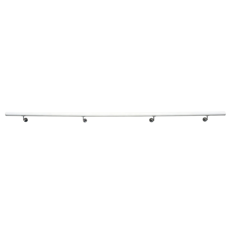 Madlo/zábradlí, masivní dřevo, bílá, 300 cm, MANEL TYP 5