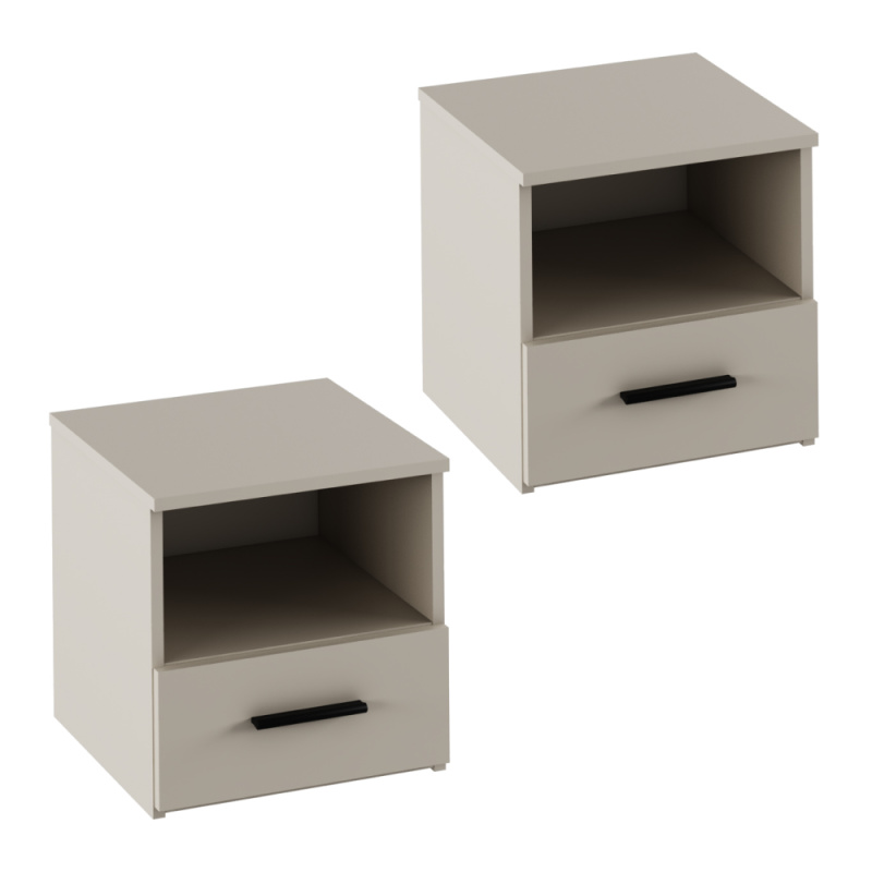 Noční stolek, 2 ks, kašmír, GABRIELA