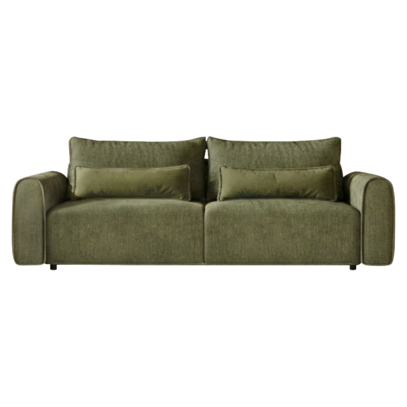Rozkládací pohovka, zelená, KIRO BIG SOFA