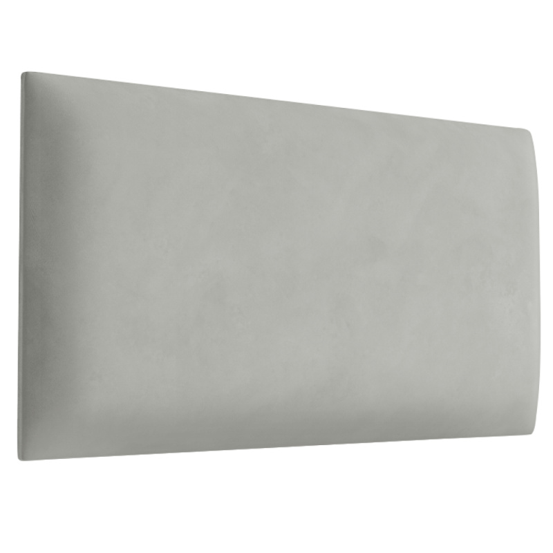 Čalouněný nástěnný panel, světle šedá, 30x80 cm, TANY