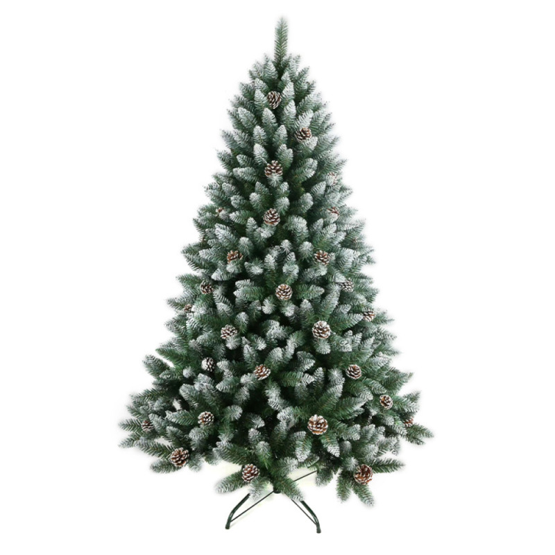 Vánoční stromek se šiškami, posněžený, 210 cm, SPARKEL