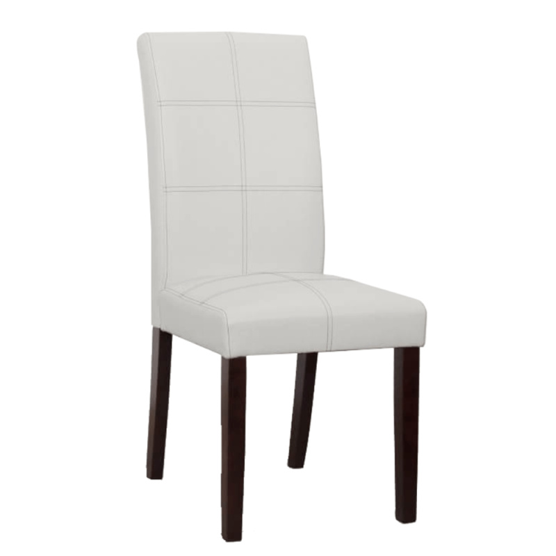Jídelní židle, bílá / tmavý ořech, RORY 2 NEW P2, poškozené zboží