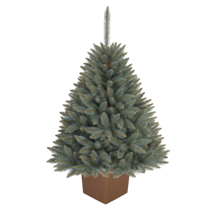 Vánoční stromek v květináči, zelená, 130 cm, BELORO