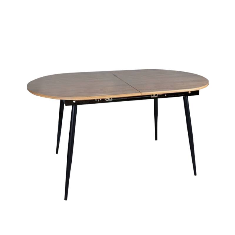Jídelní stůl, rozkládací, dub/černá 150-190x75 cm, TAMERON P1, poškozené zboží