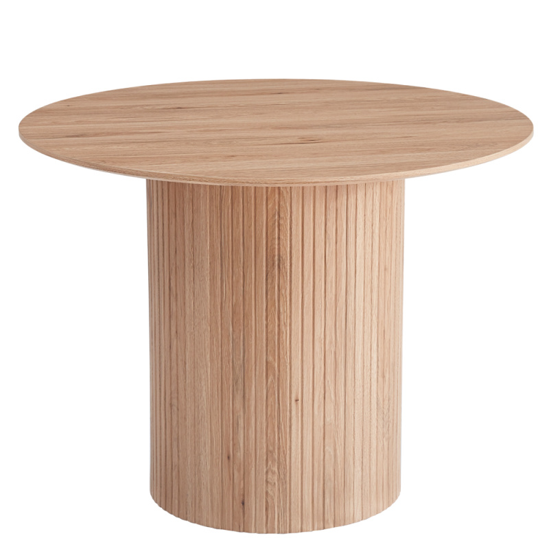 Jídelní stůl, dub, průměr 100 cm, PAOLO P2, poškozené zboží