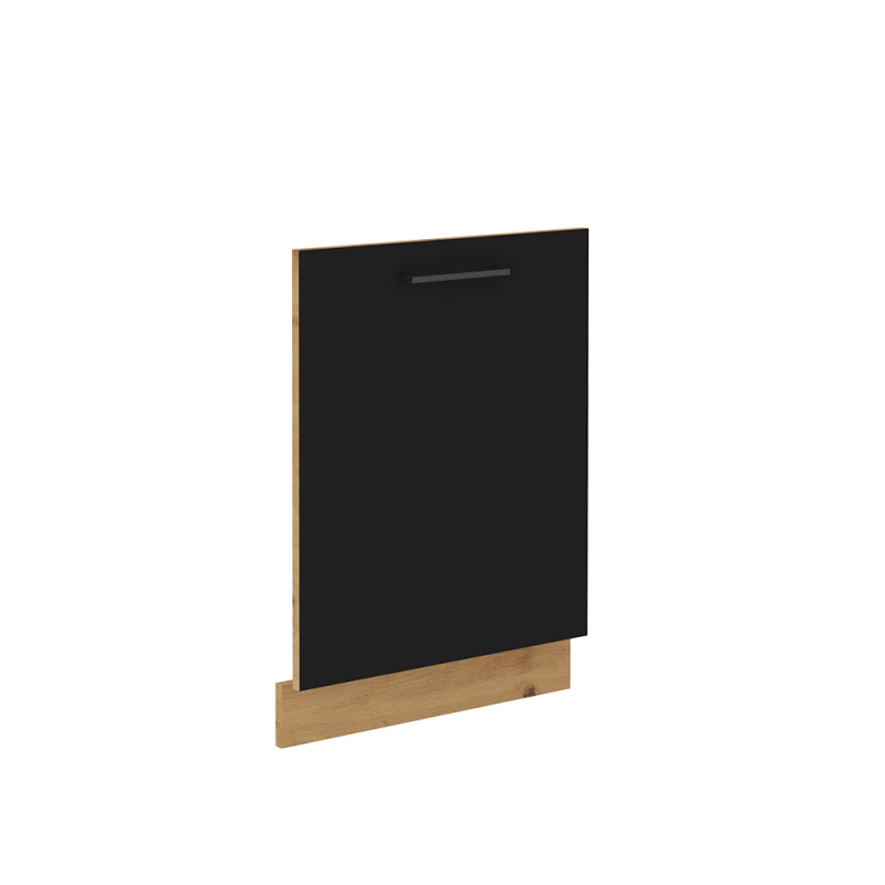 Dvířka na myčku nádobí, černý mat/dub artisan, MONRO ZM 713x596 P1, poškozené zboží